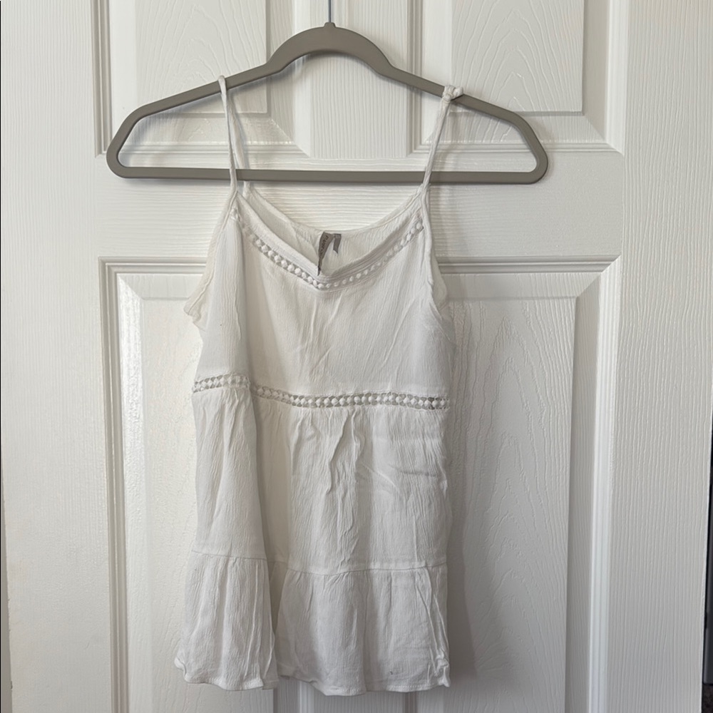 White Sleeveless Top